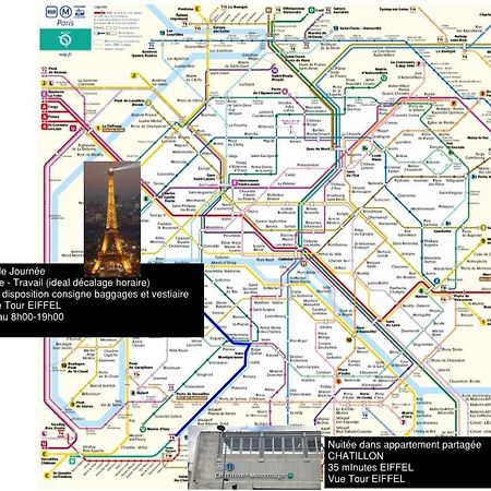 Eiffel Citea Access Dayroom Espace Paris Sans Nuitee Et Chambre Partagee Chatillon Nuitee -- Repos Journee Ou Espace Travail 8-19H Proche Tour Eiffel Ou Usage Bureau A L'Heure En Journee -- Nuitee Chatillon Avenue Paris Exterior foto